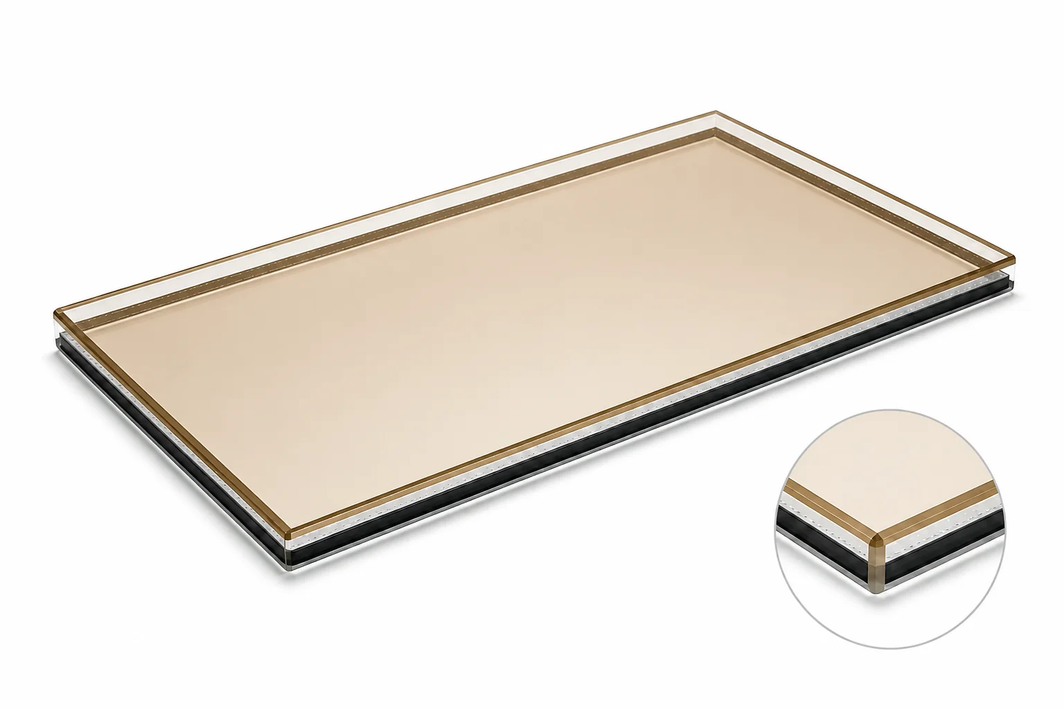 Double Glazing: 6mm Bronze Self-Cleaning / 6mm Low-E Glass Unit Cut to Size