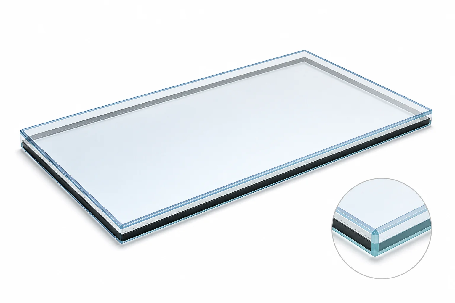 Double Glazing: 6mm Self-Clean Blue / 6.8mm Laminated Low-E Glass Unit Cut to Size