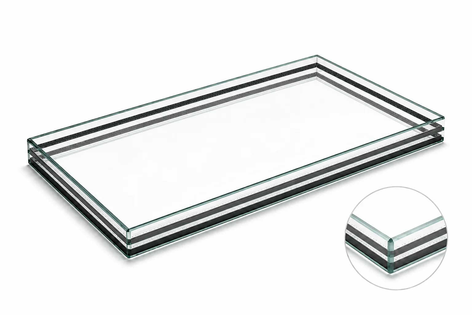 Triple Glazing: 6mm Clear / Plani 1 / Plani 1 Glass Unit Cut to Size