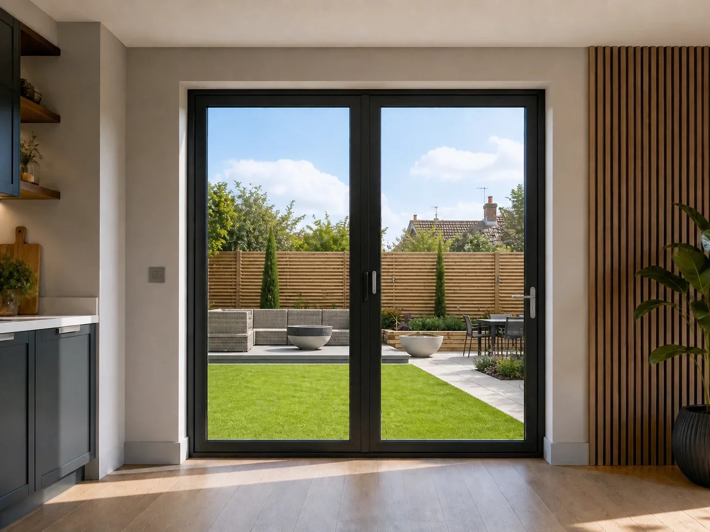 2-Panel Aluminium Bifold