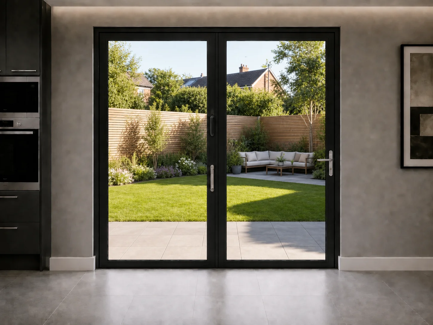 2-Panel Aluminium Bifold - Visofold 6000