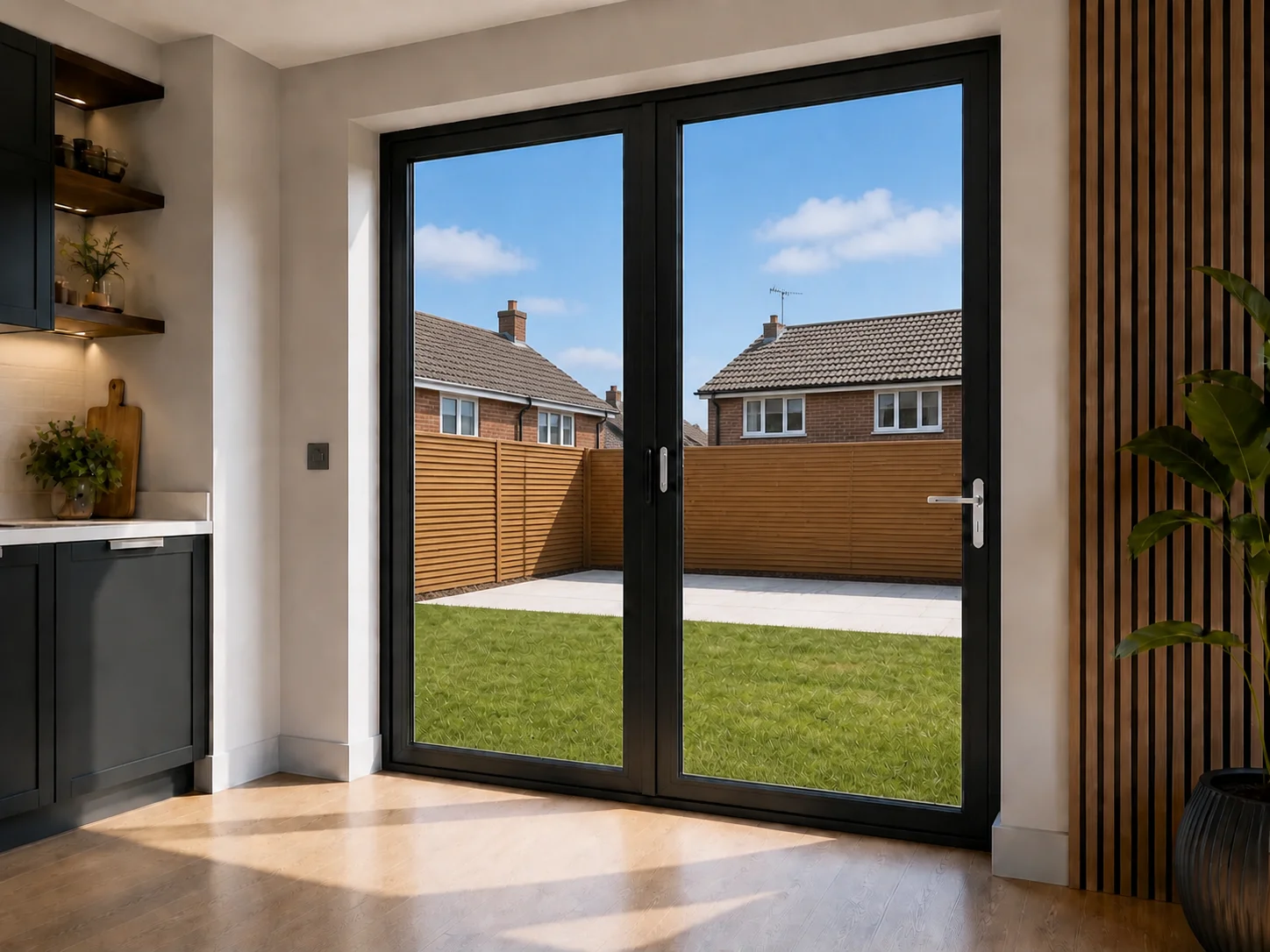 2-Panel Aluminium Bifold
