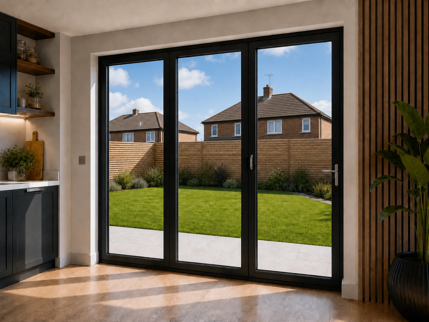 3-Panel Aluminium Bifold