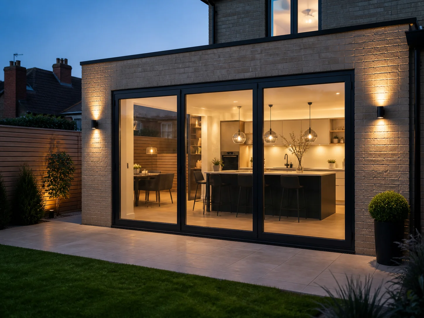 3-Panel Aluminium Bifold