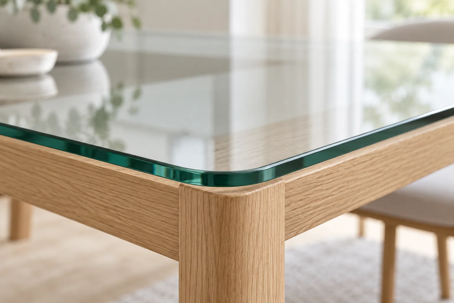 Made-to-Measure 6mm Toughened Glass Table Top